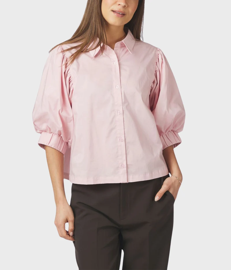 Etta Poplin Shirt (165 Rose)