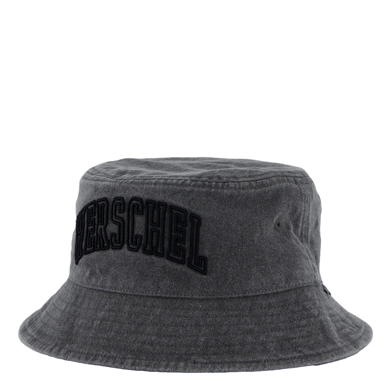 Norman Faculty Bucket Hat Black Stone Wash