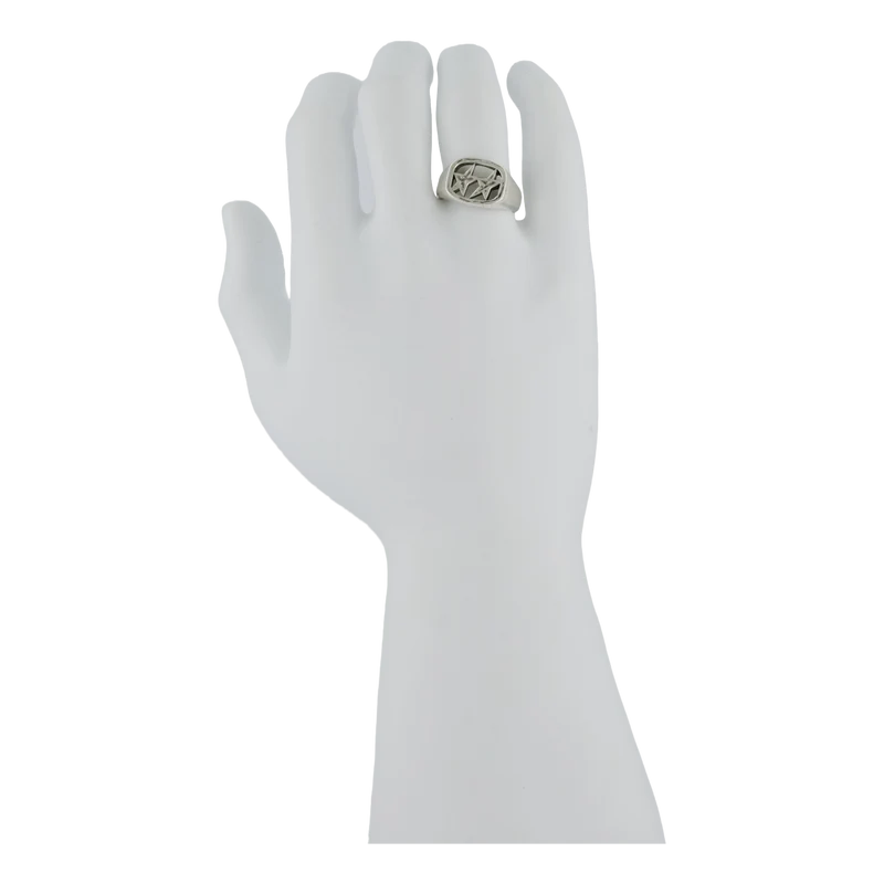 Framed Ring Silver