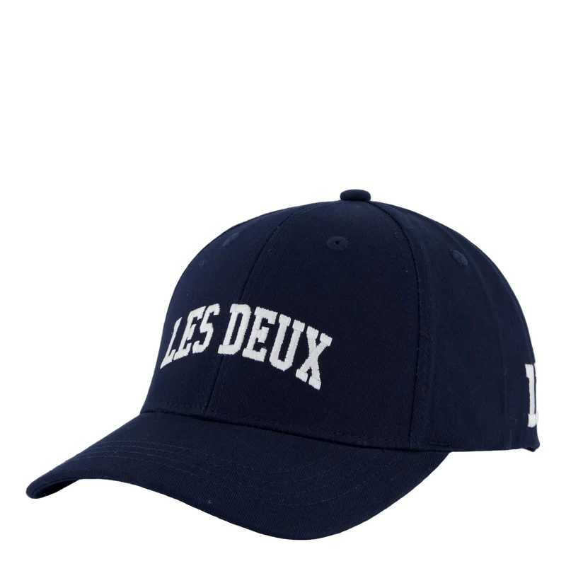Les Deux 11 Baseball Cap Dark Navy/white