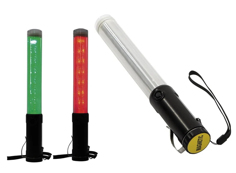 LED Traffic Wand, Red/Green
