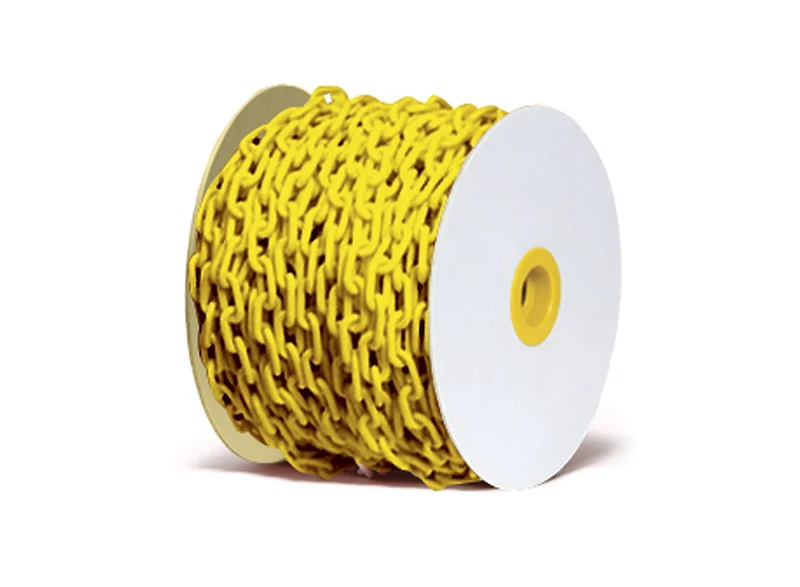 Plastic Chain Yellow 25m x 6mm Roll