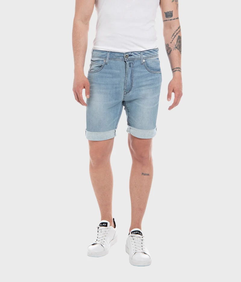 Shorts Rbj.981 Short C-Stretch. (010 LIGHT BLUE light wash tone)