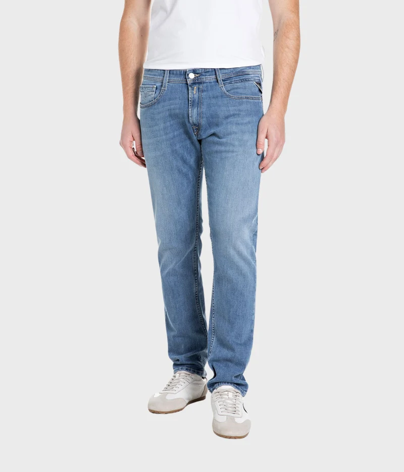 Trousers Rocco 99 Denim (009 MEDIUM BLUE medium tone enzymatic stone wash)