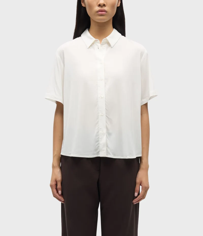 Saminna Ss Shirt 9942 (CLR000289 CLEAR CREAM)