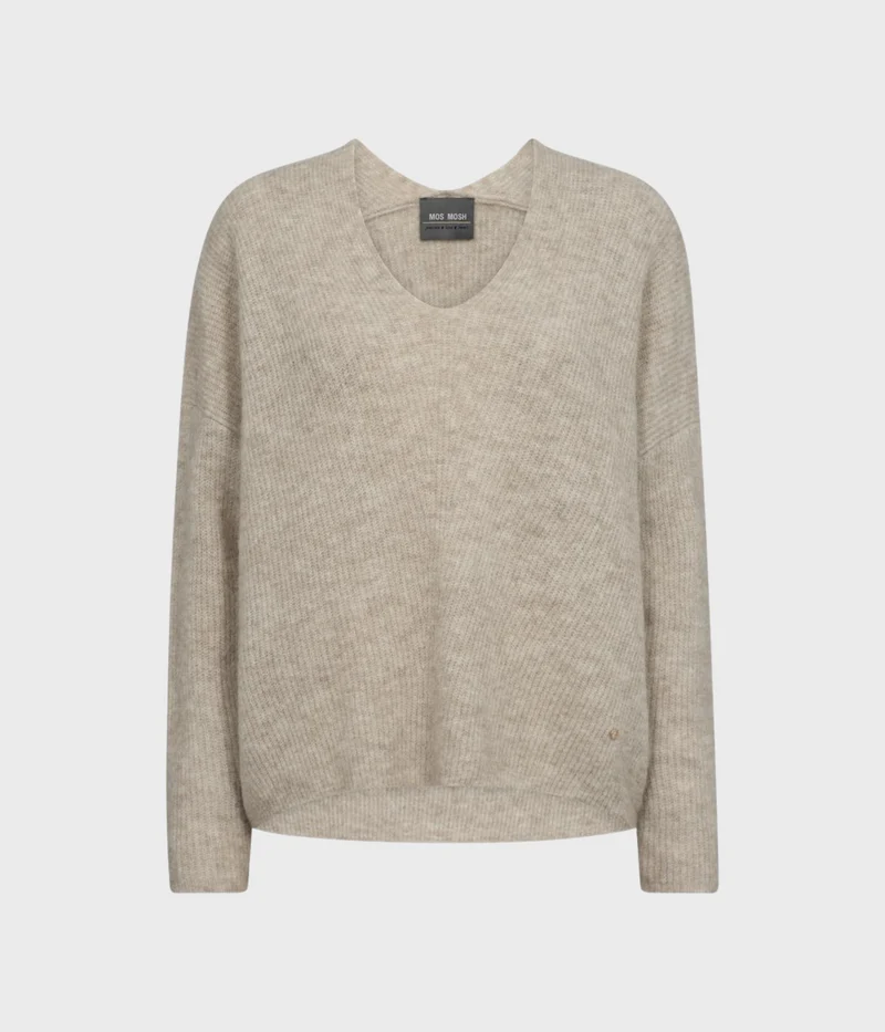 Mmthora V-Neck Knit. (174 Feather Gray)