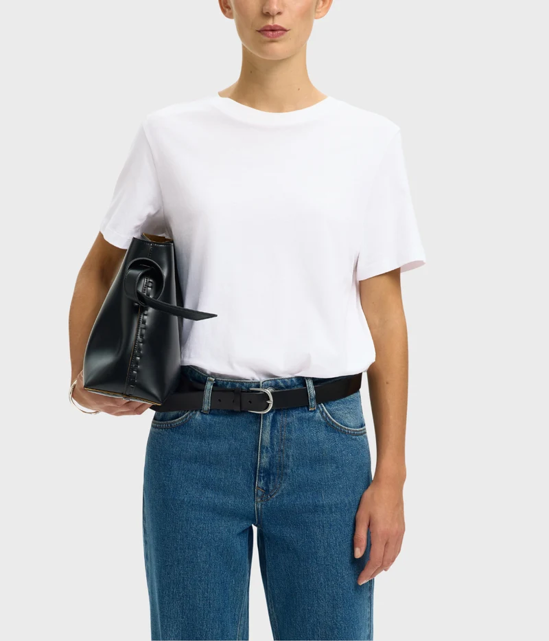 SLFMYESSENTIAL SS O-NECK TEE NOOS (bright white)