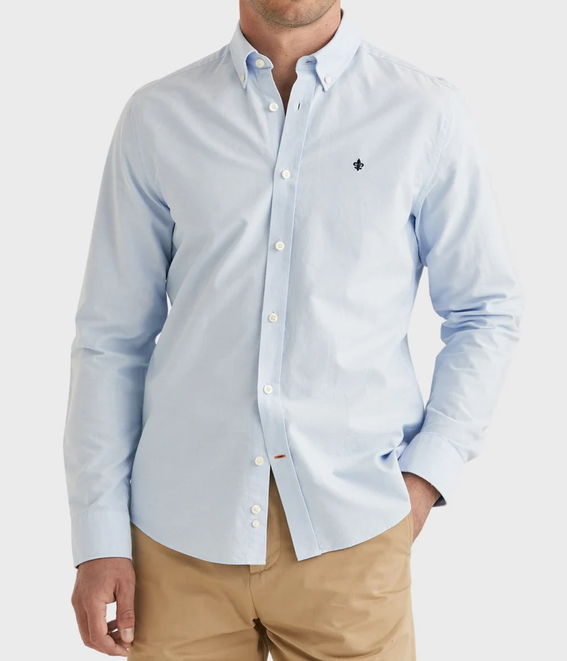 Oxford Button Down Shirt. (55 Light blue)