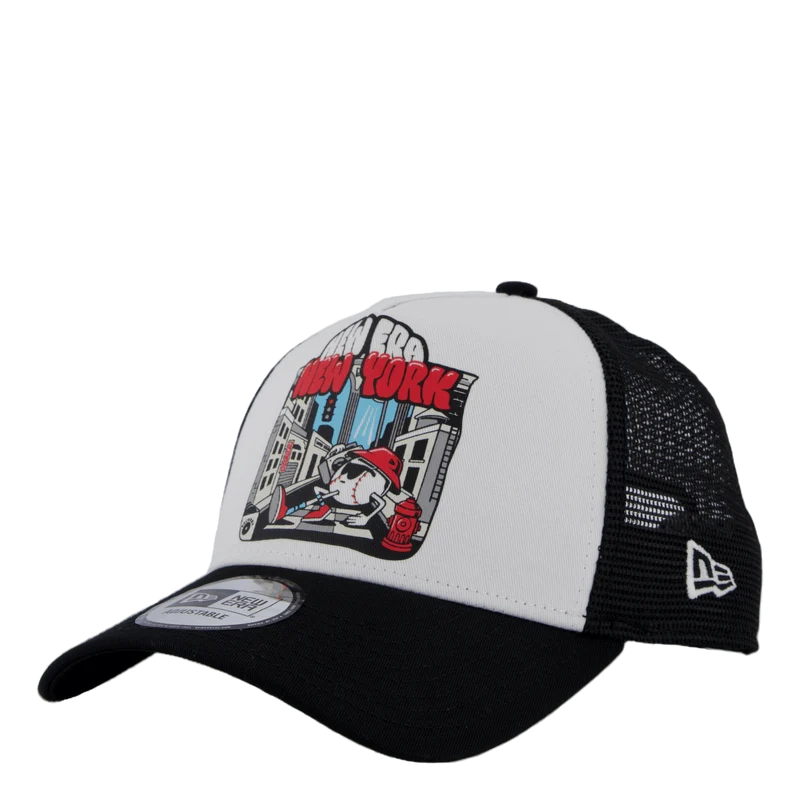 Graphic Print Trucker Newera Blk