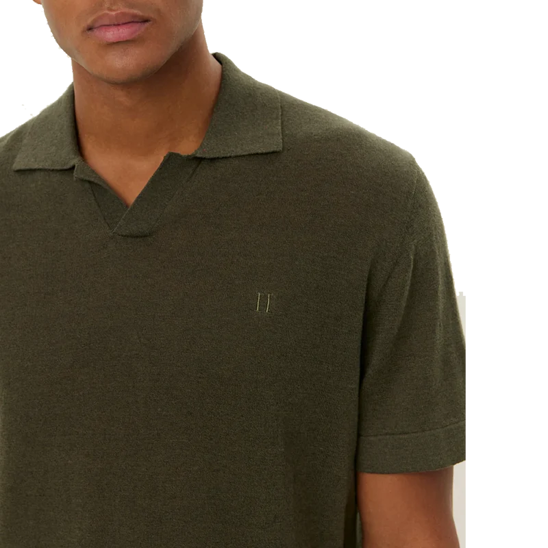 Emmanuel Polo Knit Forest Green