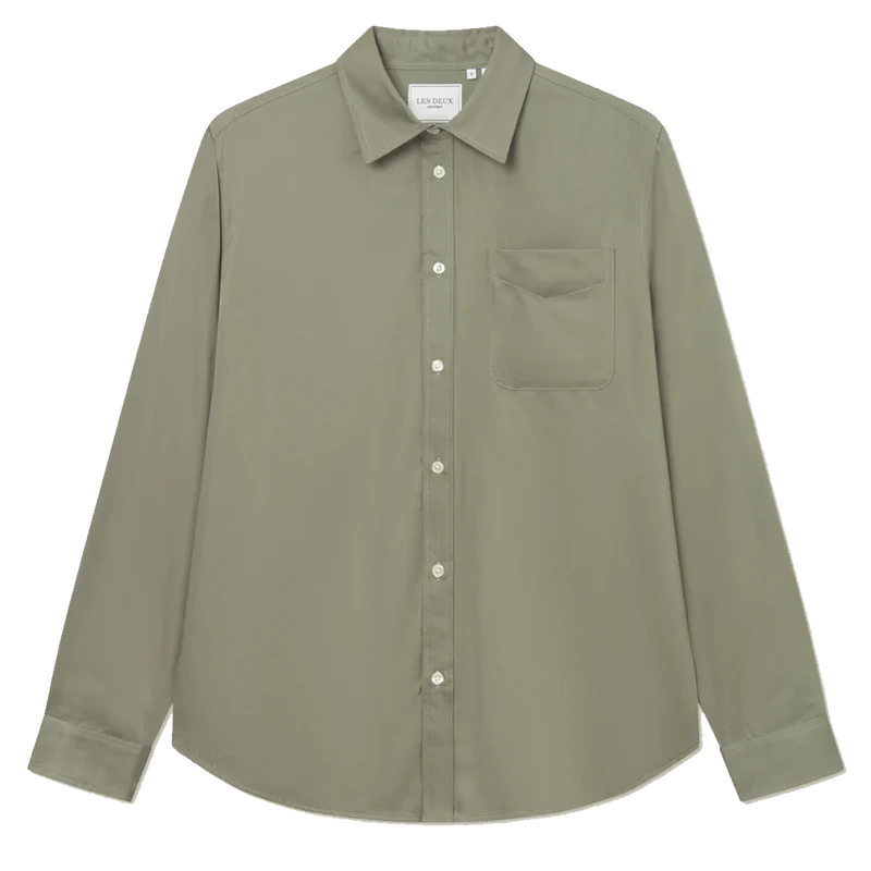 Kent Tencel Shirt Lichen Green