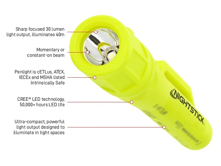 NIGHTSTICK LED Penlight Torch 30 Lumens Yellow