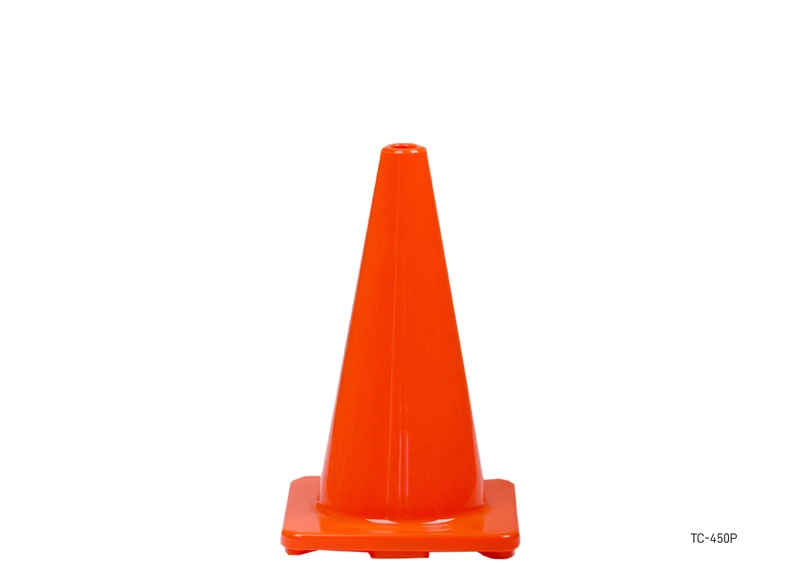 Orange PVC Plain Cone 450mm
