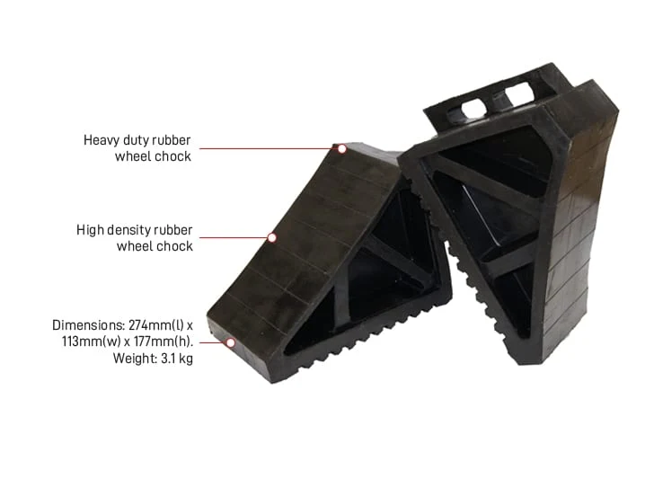 Heavy Duty Rubber Wheel Chock
