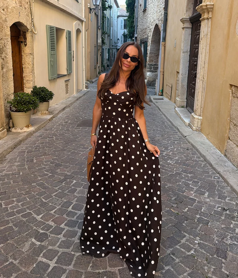 Mirage Dot Dress (Chocolate Dot)