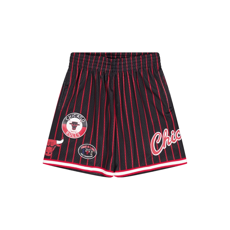 M&n City Collection Mesh Short Black/red