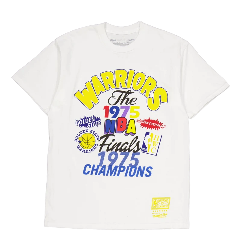 Warriors Champs Fest Ss Tee Hw White