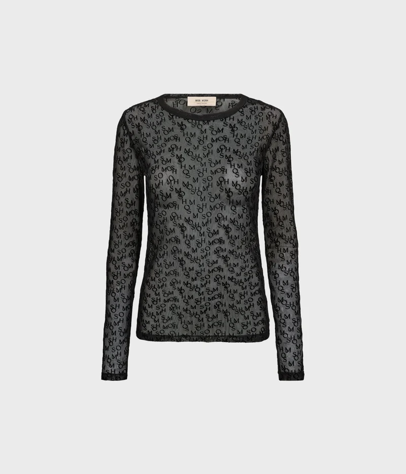 Mmloretta Mono Mesh Blouse (801 Black)