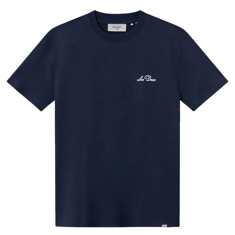 Crew T-shirt Dark Navy/white