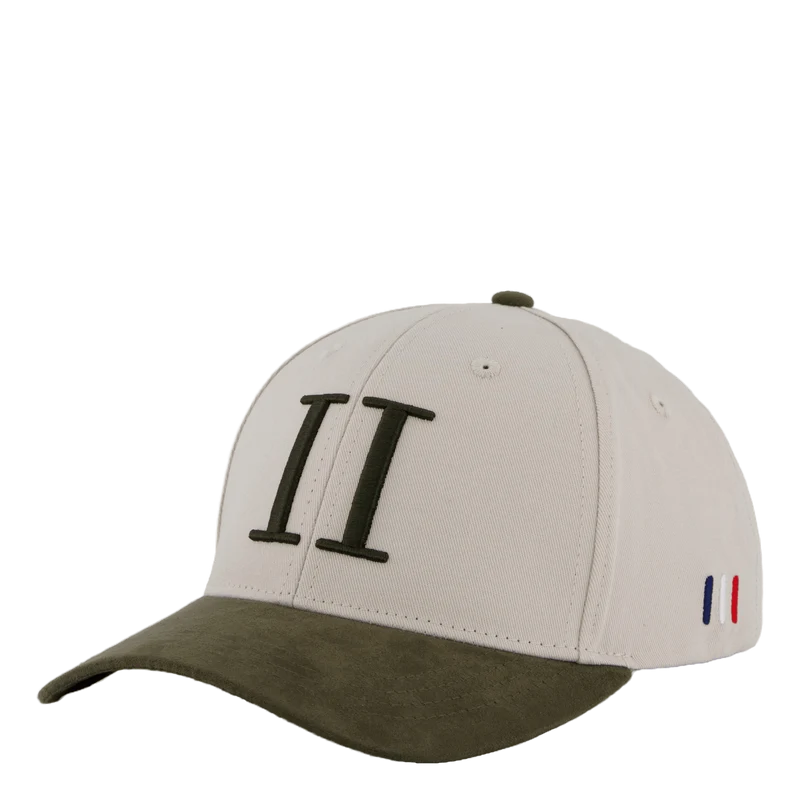 Baseball Cap Contrast Suede Ii Light Desert Sand/forest Green