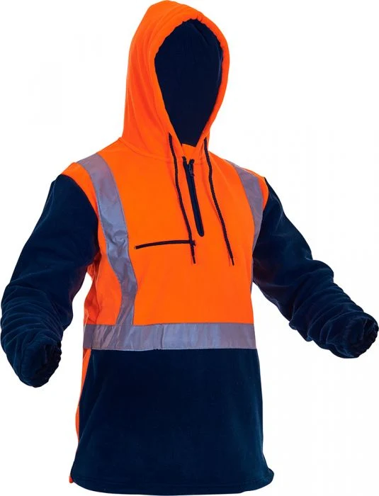 Caution Hi-Vis D/N 1/2 Zip Fleece Hoodie