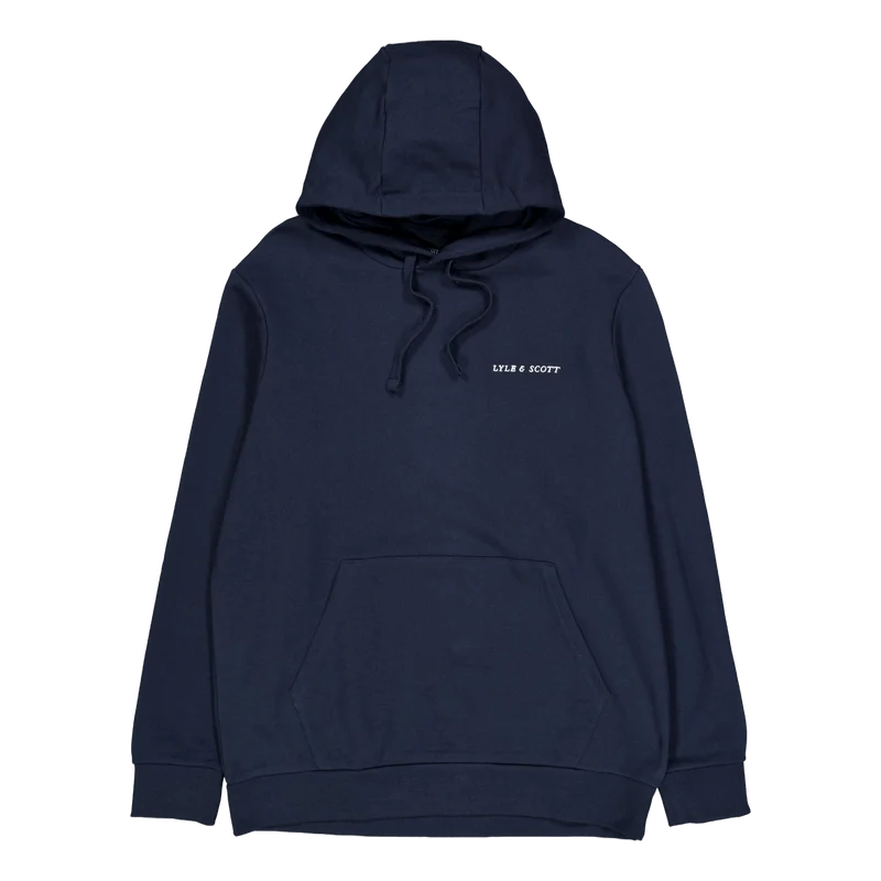 Loopback Embroidered Hoodie Z271 Dark Navy
