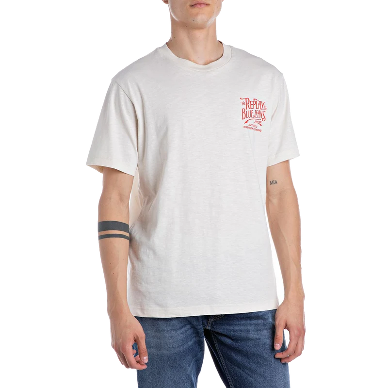 Backprint Tee Butter White
