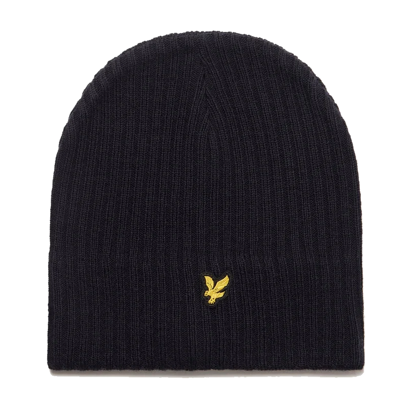 Knitted Ribbed Beanie Z271 Dark Navy