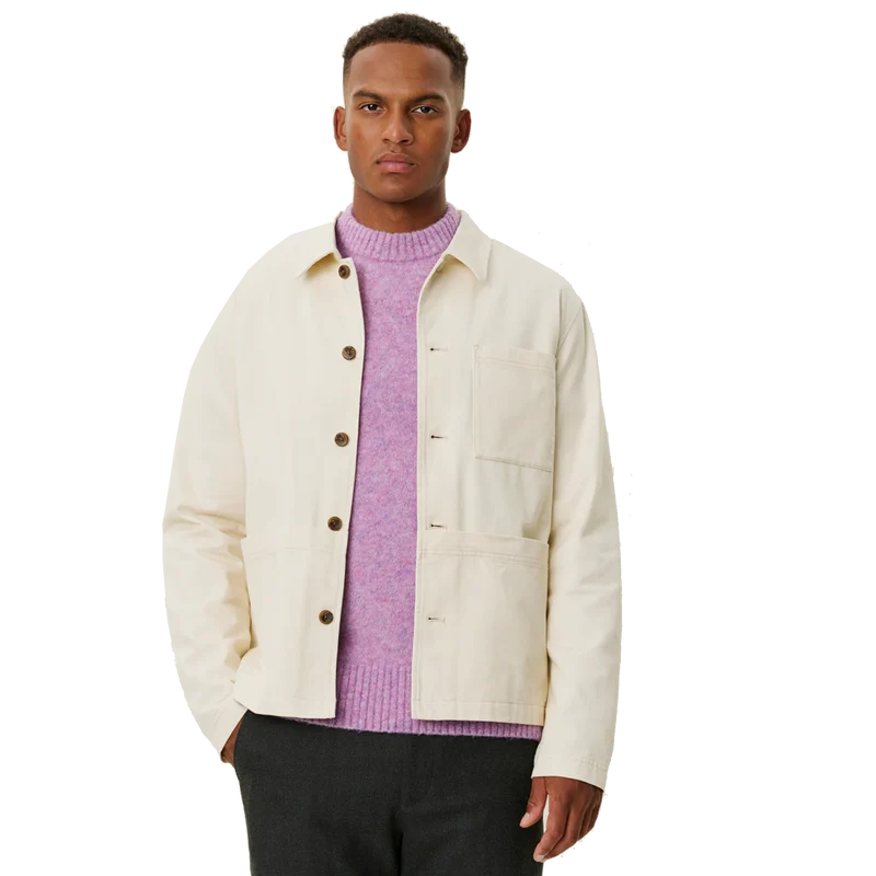 Journey Embroidery Overshirt Ivory