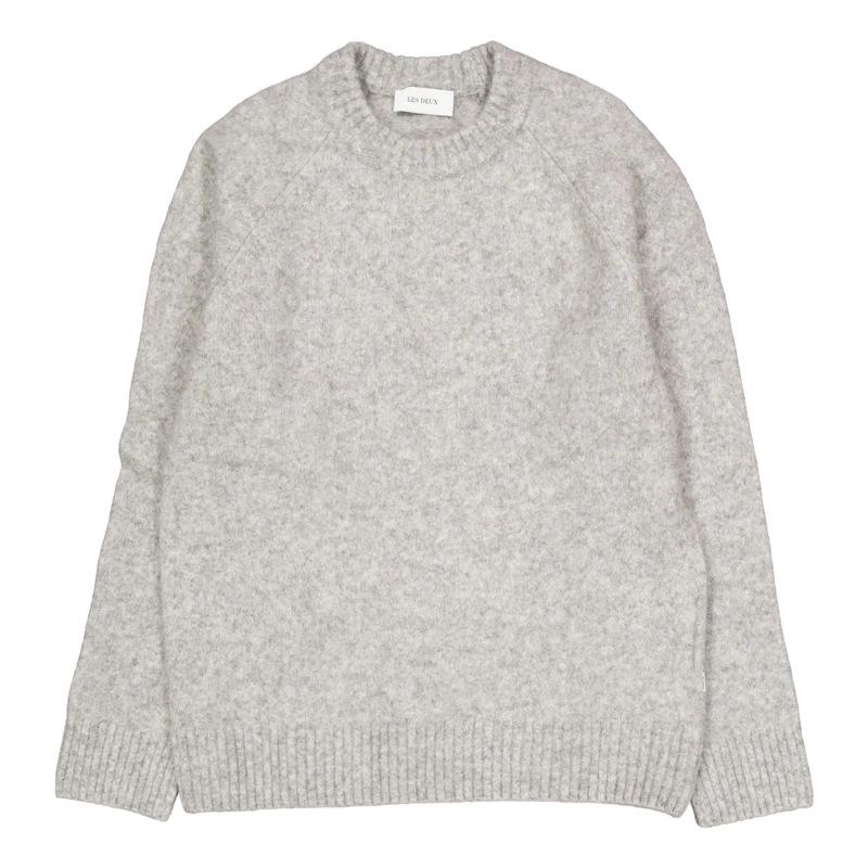 Gilbert Roundneck Knit Light Grey Melange