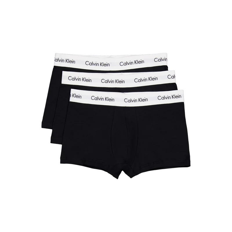 Cotton Stretch 3P Low Rise Trunk Black