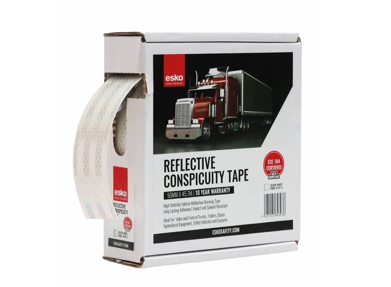 ESKO premium Conspicuity Tape, ECE 104 certified, Silver, 50mm x 45.72m