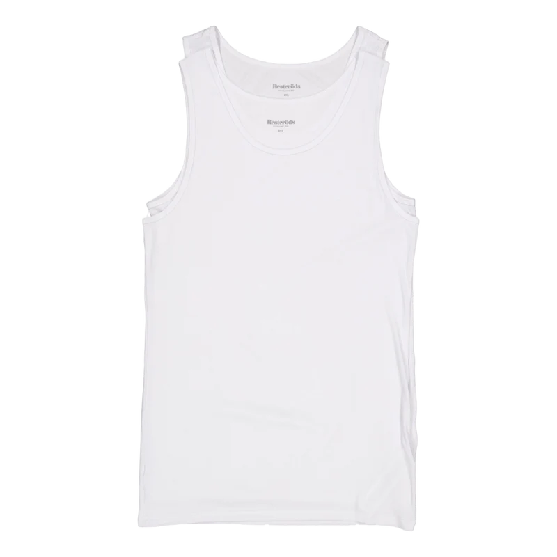 Tanktop 2-pack Bamboo White