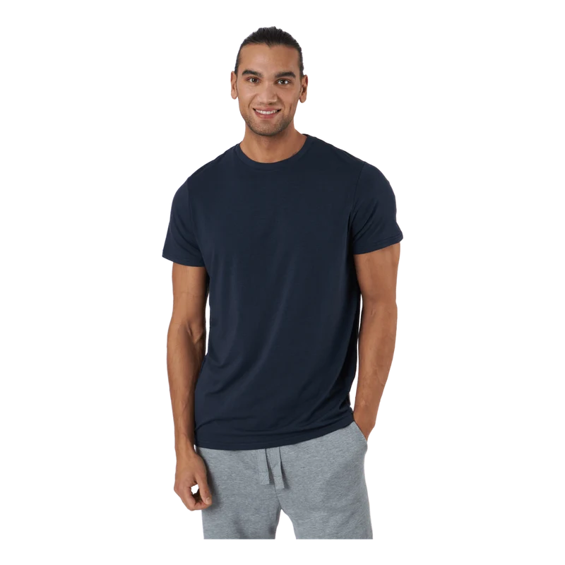 R-neck Tee Bamboo Navy