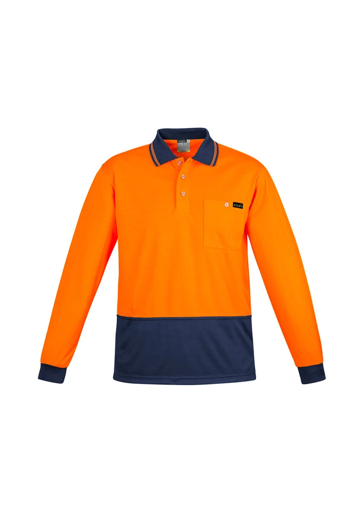 Syzmik Mens Hi Vis Comfort Back L/S Polo