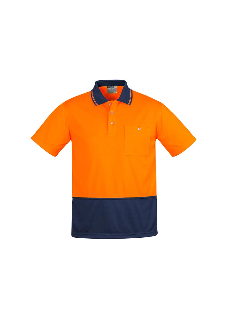 Syzmik Mens Hi Vis Comfort Back S/S Polo