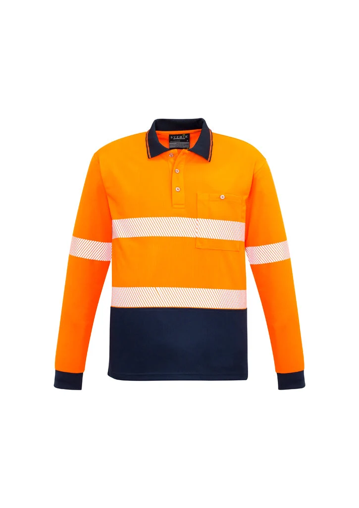 Syzmik Unisex Hi Vis Segmented L/S Polo