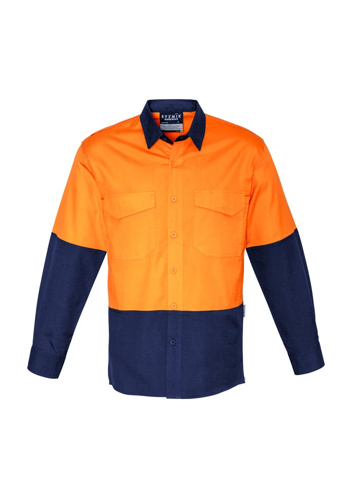 Syzmik Mens Rugged Cooling Hi Vis L/S Shirt