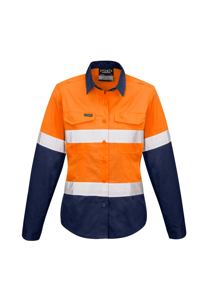 Syzmik Womens Rugged Cooling Hi Vis Taped L/S Shirt