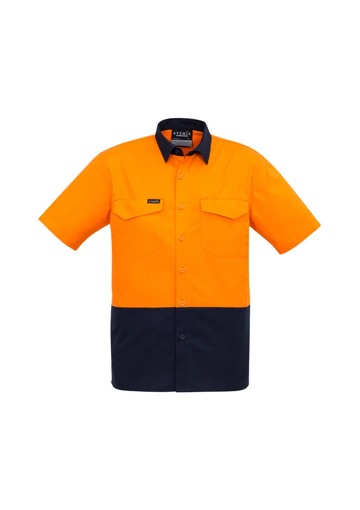 Syzmik Mens Rugged Cooling Hi Vis S/S Shirt