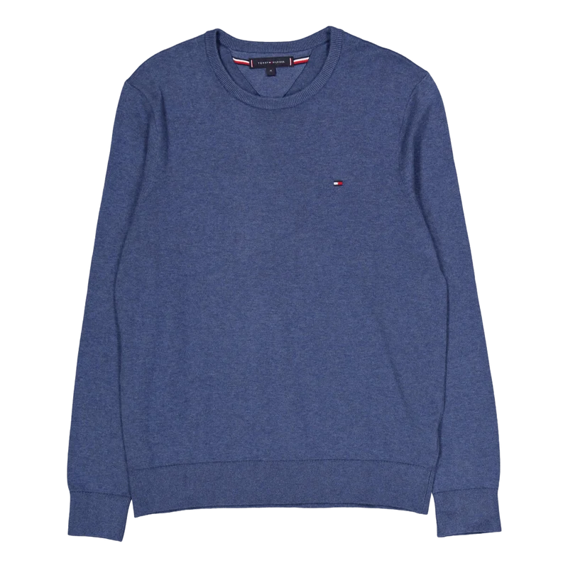 Essential Ssnl Cotton Crew Nec Blue