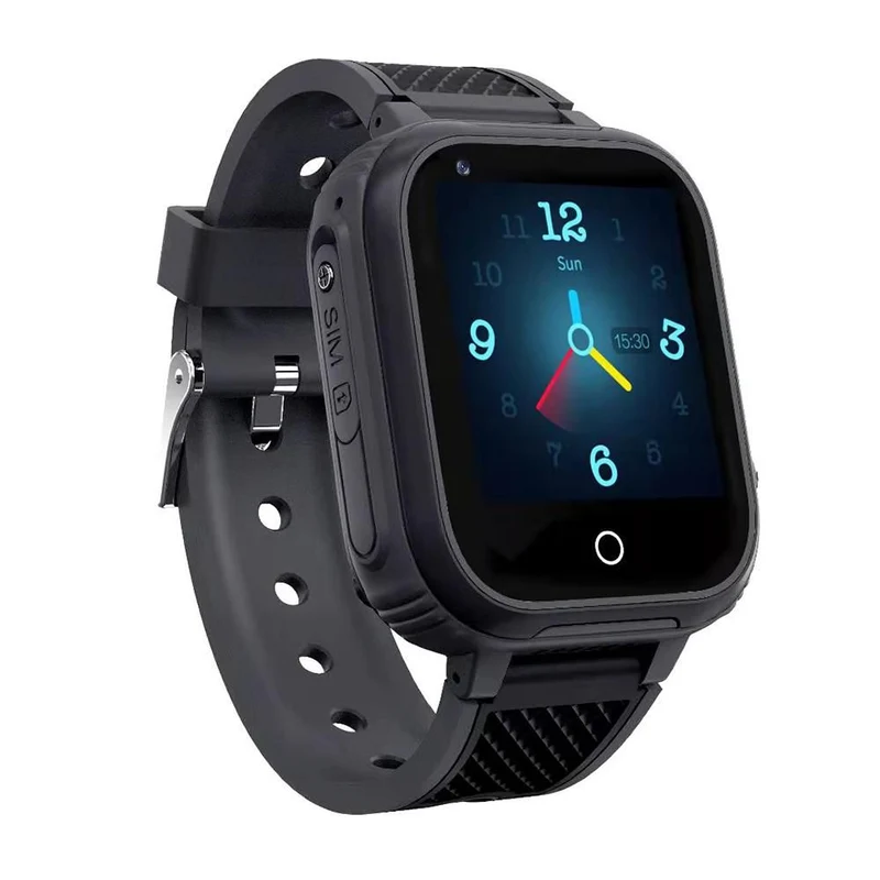 Black 4G Kids GPS Smart Watch