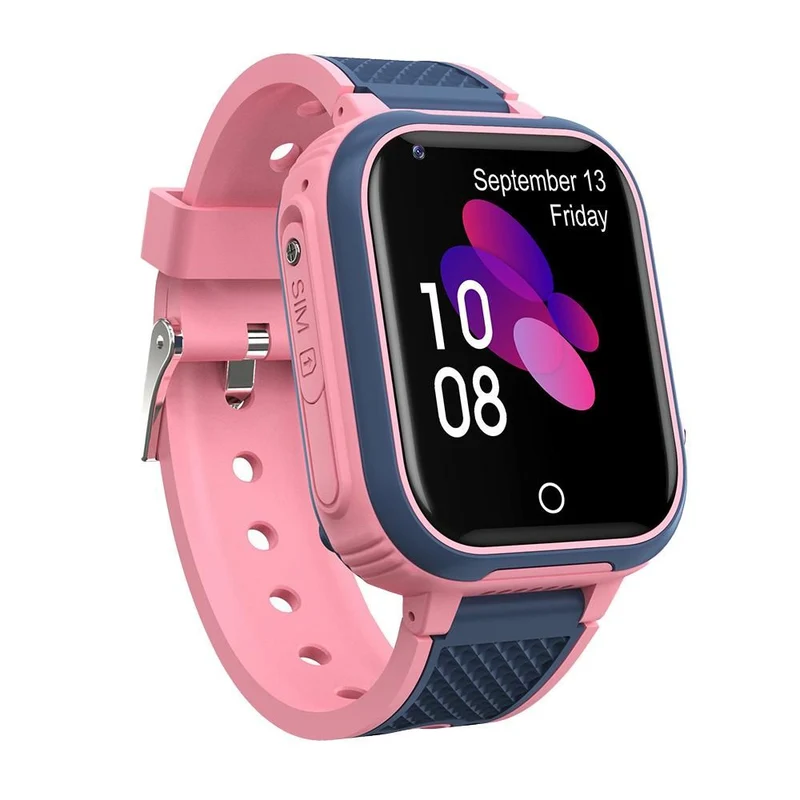 Pink 4G Kids GPS Smart Watch