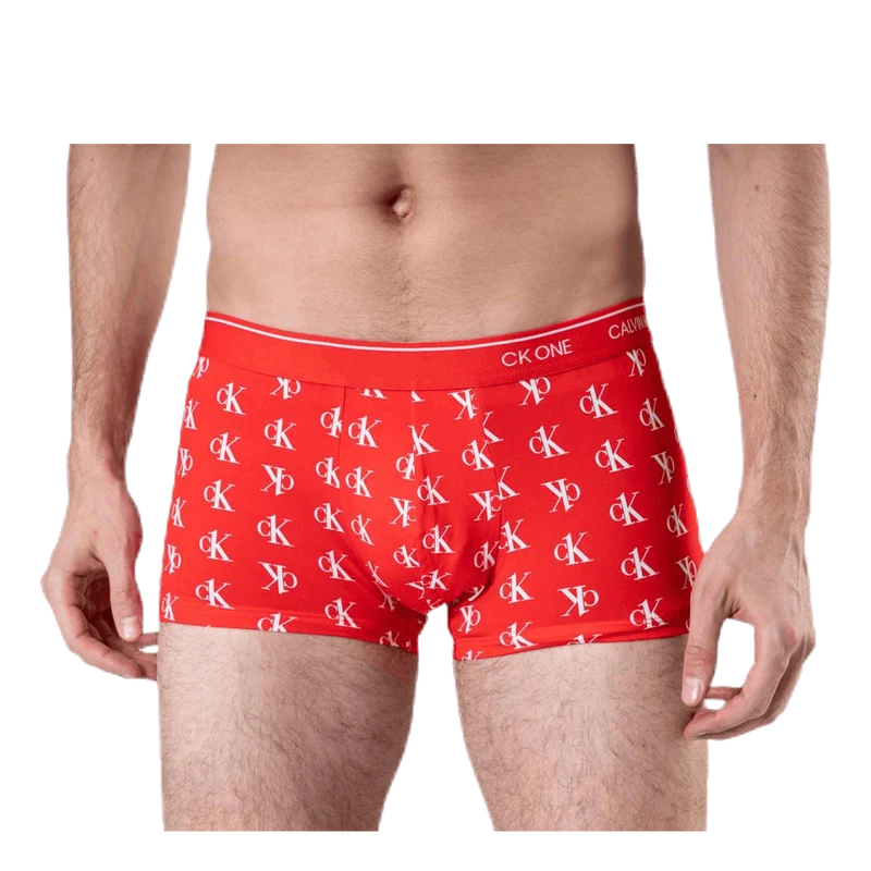 Ck One Low Rise Trunk Red