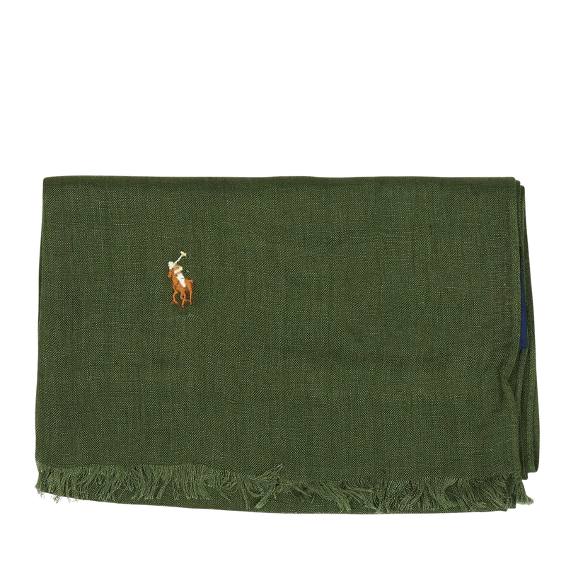 Polo Ralph Lauren Linen Scarf Washed Forest