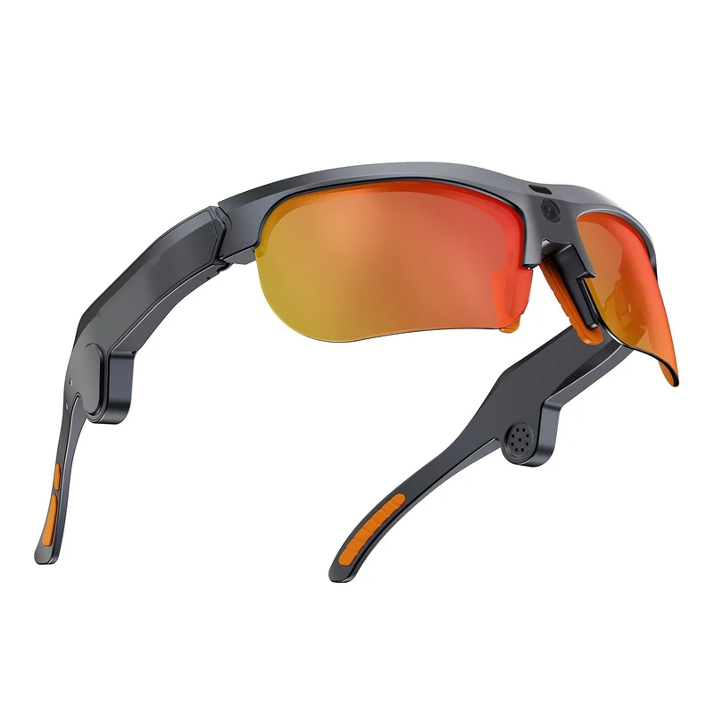 Orange E08 Smart Bluetooth Cycling Sunglasses with Camera