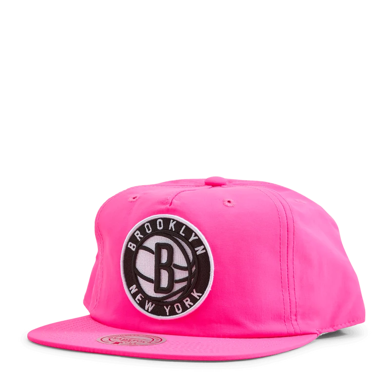 Nets Neon Nylon Snapback