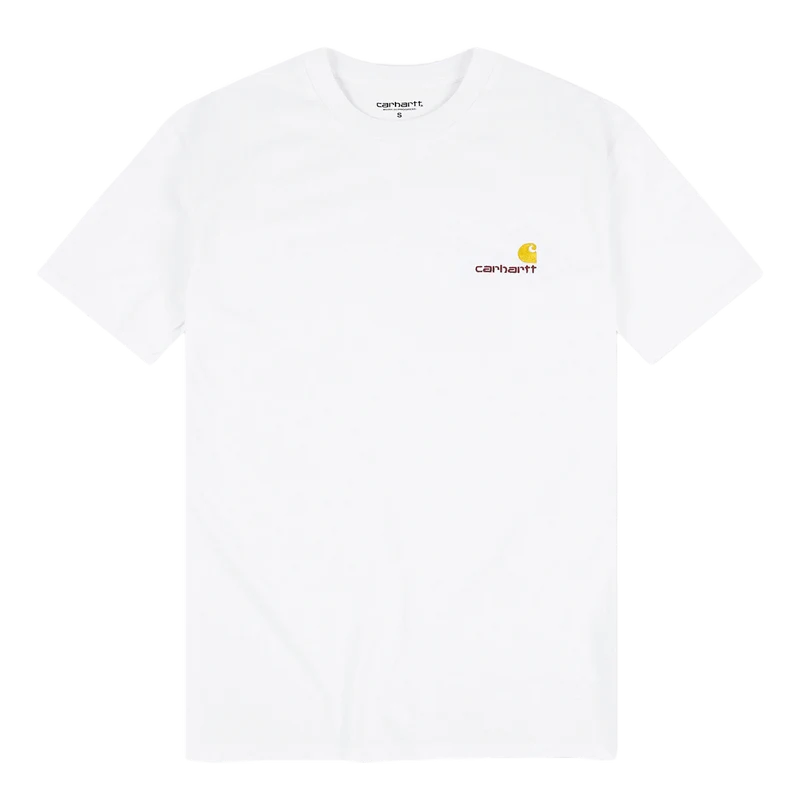 S/s American Script T-shirt White