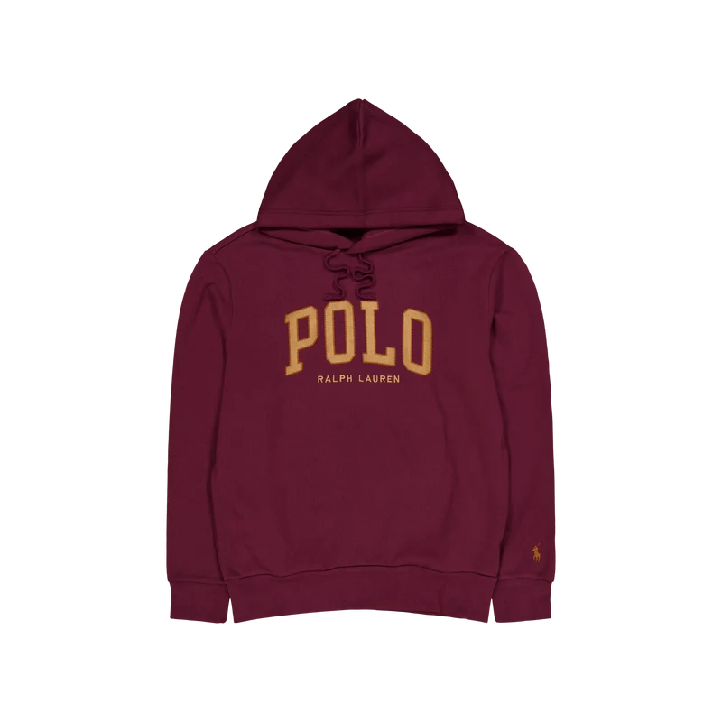 Polo Ralph Lauren Rl Fleece Polo Hoodie 002 Harvard Wine