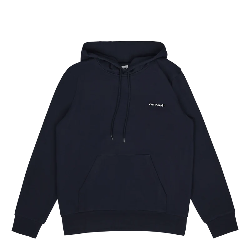 Hooded Script Embroidery Sweat
